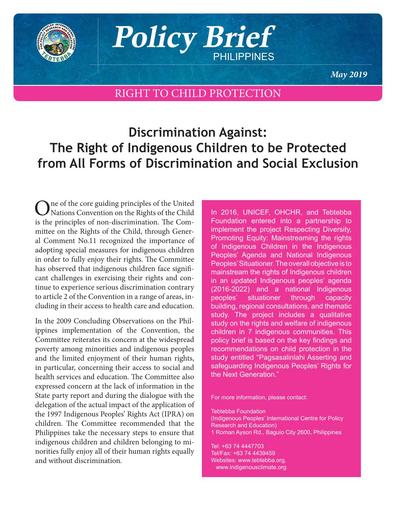 UNICEF Policy Brief Philippines - Right to Child Protection